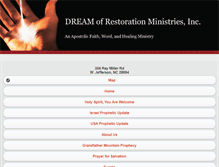Tablet Screenshot of dreamministries.com